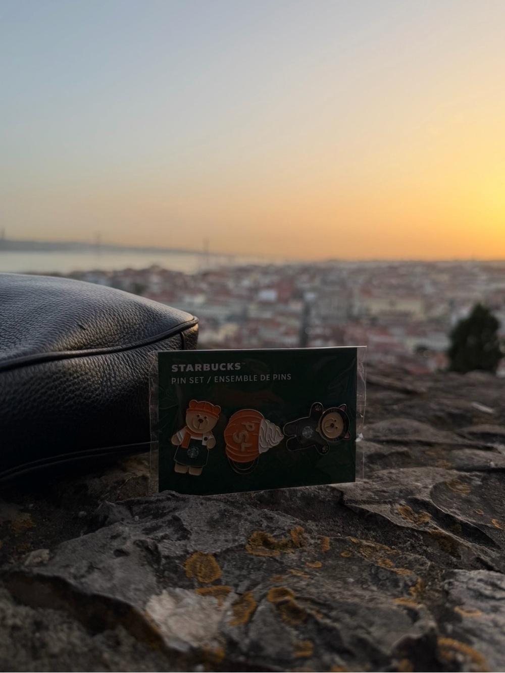 Starbucks Enamel pin set exclusive from Portugal NWT